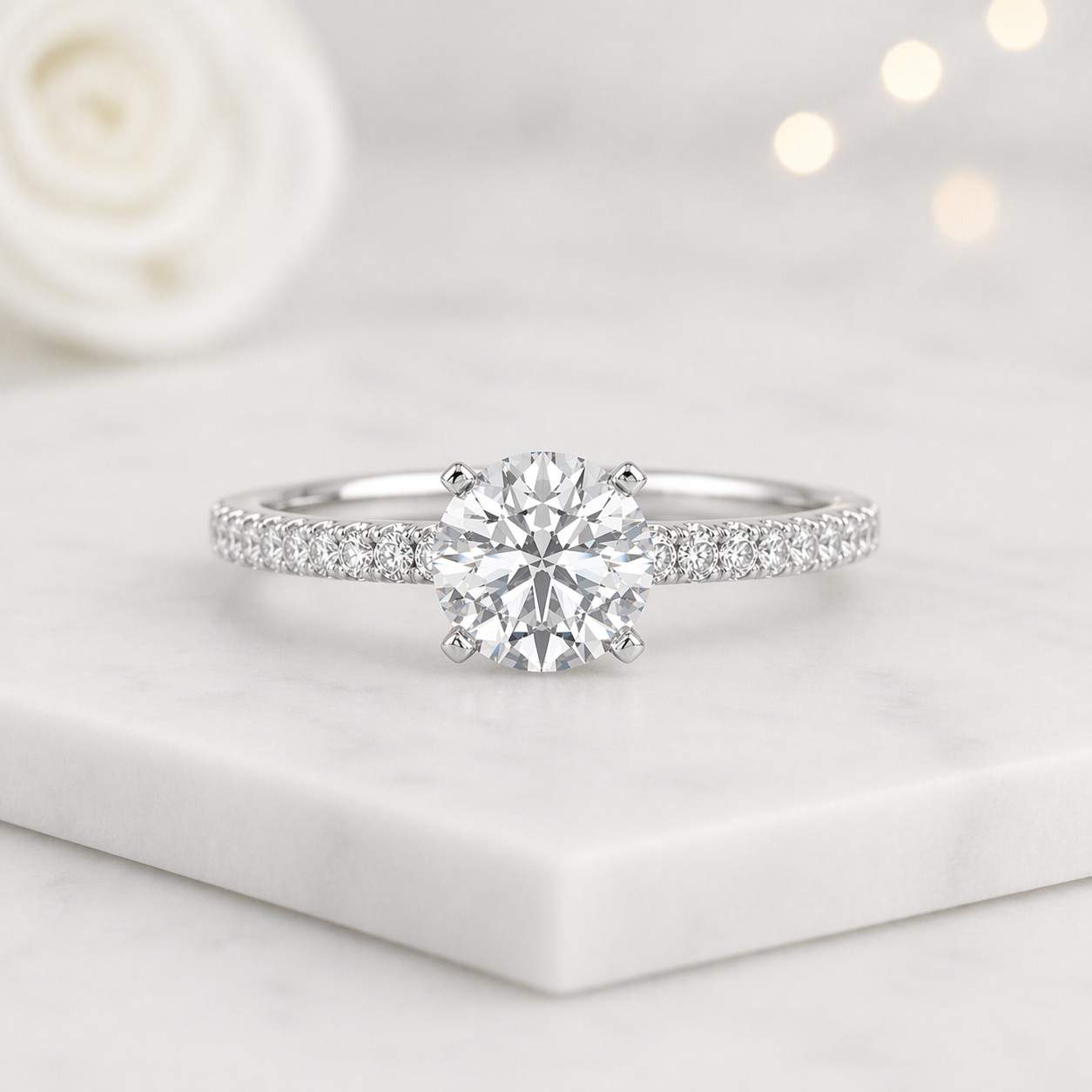 diamond engagement ring moissanite engagement ring lab diamond engagement ring cubic zirconia engagement ring diamond bridal ring moissanite bridal ring