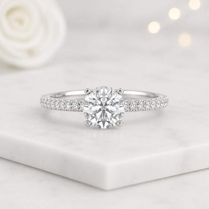 diamond engagement ring moissanite engagement ring lab diamond engagement ring cubic zirconia engagement ring diamond bridal ring moissanite bridal ring