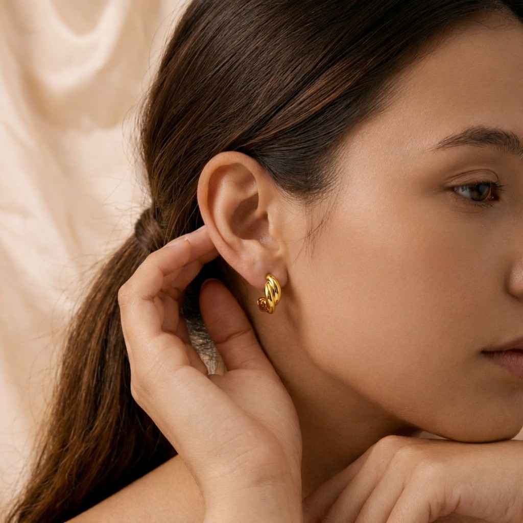 diamond hoop earrings diamond huggie earrings diamond hoops lab diamond earrings lab grown diamond hoops moissanite earrings