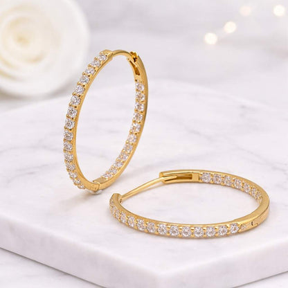 diamond hoop earrings natural diamond hoops moissanite hoop earrings lab diamond hoops cubic zirconia hoops cz diamond look earrings simulated diamond hoops diamond look hoops sparkling stones earrings