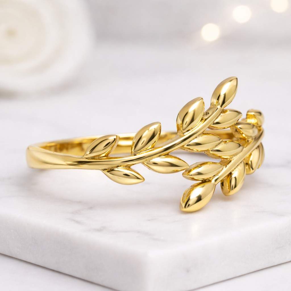diamond leaf ring moissanite leaf ring lab diamond ring cubic zirconia ring cz leaf ring gemstone ring
