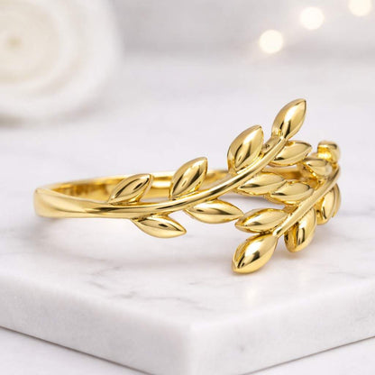 diamond leaf ring moissanite leaf ring lab diamond ring cubic zirconia ring cz leaf ring gemstone ring