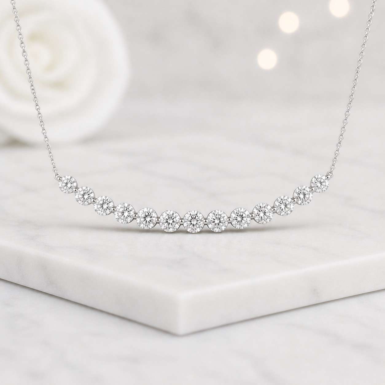 diamond necklace moissanite necklace lab diamond necklace cubic zirconia necklace natural diamond necklace
