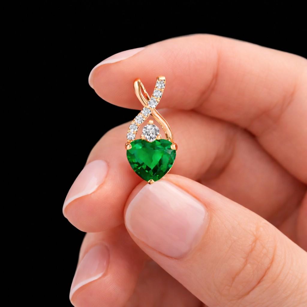 diamond pendant moissanite pendant lab diamond pendant cubic zirconia pendant simulated diamond pendant white gem pendant