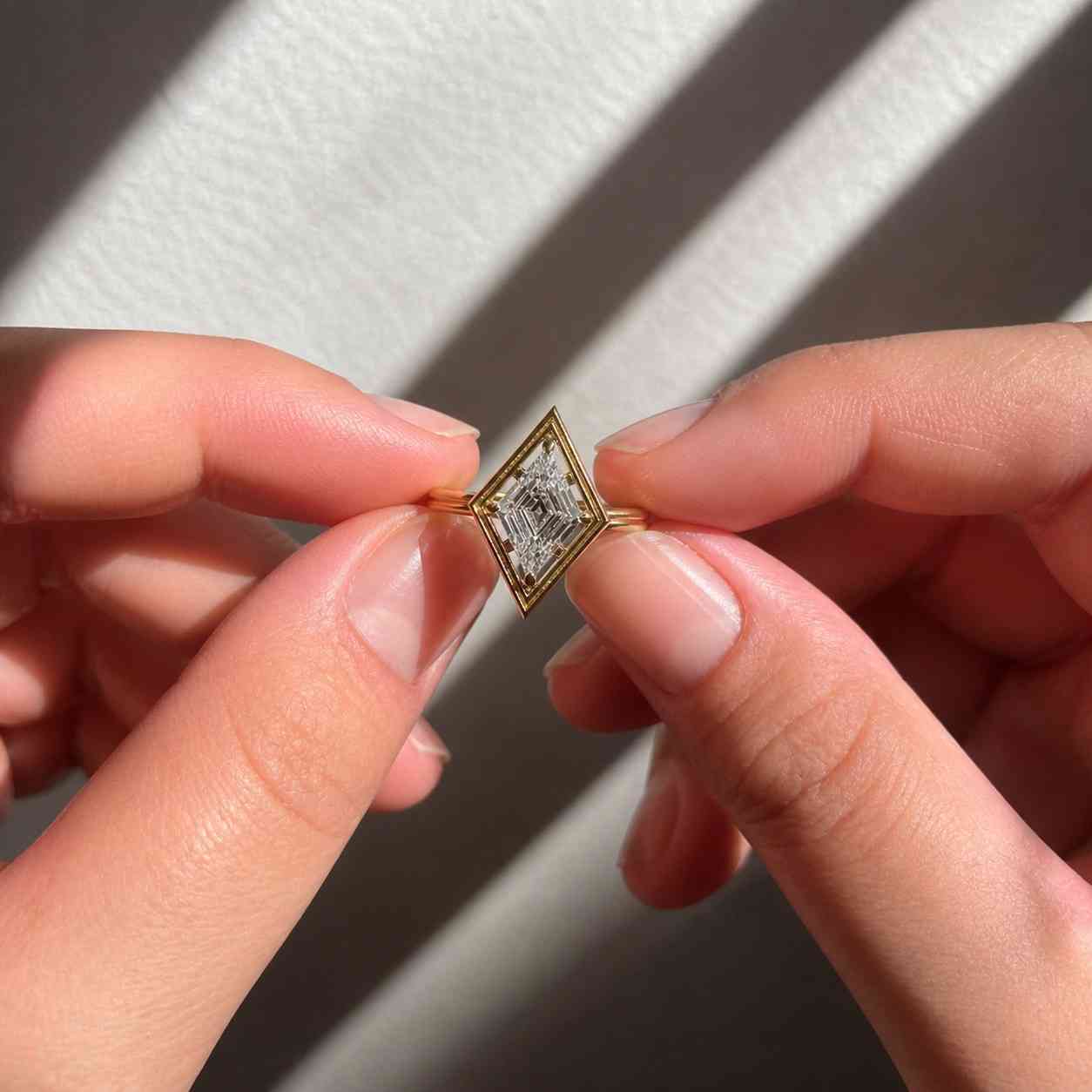 diamond ring moissanite ring lab diamond ring cubic zirconia ring clear gemstone ring colorless stone ring