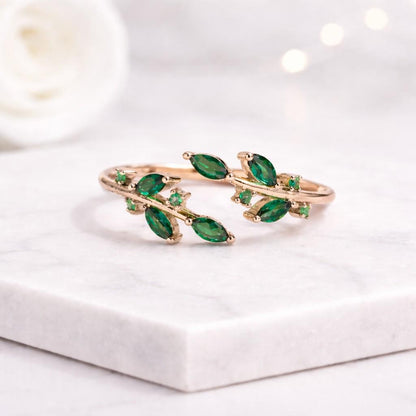 diamond ring moissanite ring lab diamond ring cubic zirconia ring cz ring diamond leaf ring moissanite leaf ring