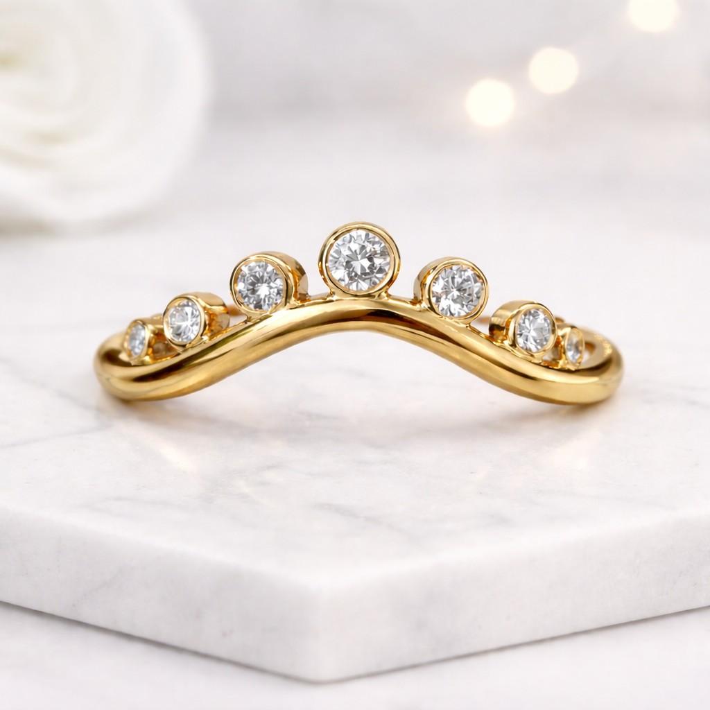 diamond ring moissanite ring lab diamond ring cubic zirconia ring natural diamond ring diamond contour ring