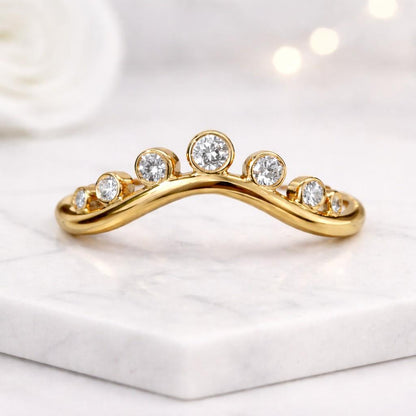 diamond ring moissanite ring lab diamond ring cubic zirconia ring natural diamond ring diamond contour ring