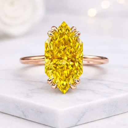 diamond ring moissanite ring lab diamond ring cubic zirconia ring simulated diamond ring yellow diamond ring canary diamond ring