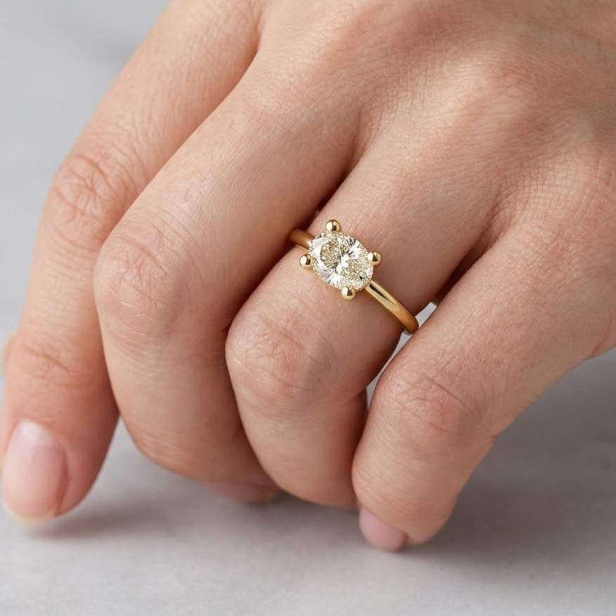diamond solitaire moissanite solitaire lab diamond solitaire cz solitaire ring ethical diamond ring conflict free ring sustainable ring lab grown ring brilliant cut ring premium stone ring gemstone engagement ring