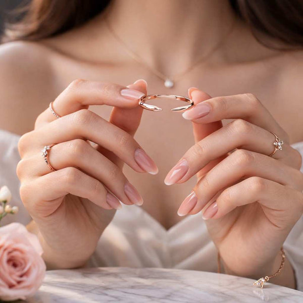 dome ring oval tip ring minimalist jewelry modern jewelry simple jewelry gold jewelry everyday jewelry finger jewelry