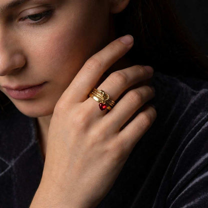 dressy ring knot jewelry heart charm jewelry women jewelry jewelry gift fashion jewelry dainty jewelry modern jewelry simple jewelry fine jewelry red stone ring