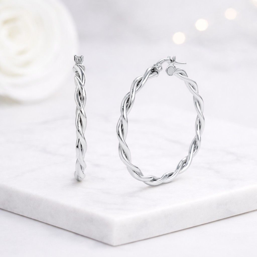 earrings party earrings office earrings timeless hoops stylish hoops spiral hoops textured hoops twisted circle hoop pair hoop set ear accessory fashion
