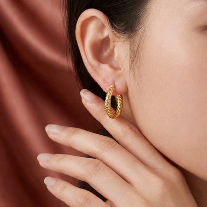 earrings trendy gold hoops statement hoop earrings casual gold earrings dressy gold earrings office earrings weekend earrings gift for women
