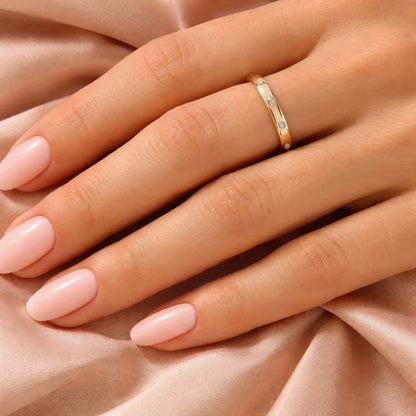 elegant jewelry cute ring small diamond ring subtle sparkle ring refined ring trendy jewelry classic jewelry