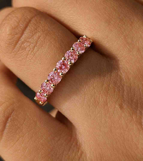 elegant ring everyday ring slim band shared prong ring prong setting sparkle ring wedding band anniversary band promise ring