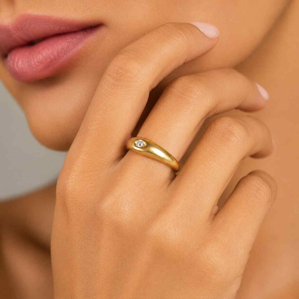 elegant ring luxury ring smooth band curved band bold ring simple ring fashion ring gift ring anniversary ring promise ring wedding band