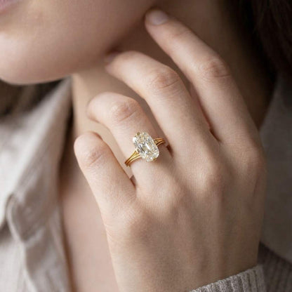 elongated cushion engagement ring cushion diamond ring lab grown ring