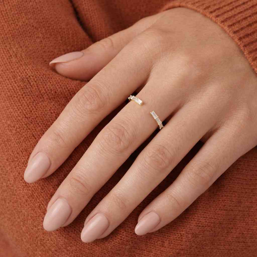 emerald cut ring emerald stone ring baguette cut ring rectangular stone ring step cut ring geometric stone ring