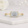 Emerald Cut Lab Grown Diamond Solitaire Engagement Ring