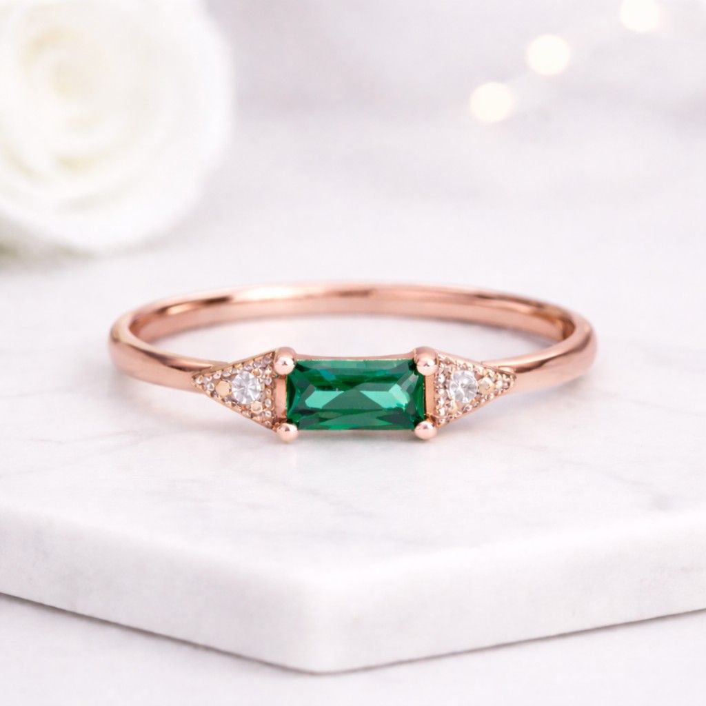 emerald gemstone ring natural emerald ring green emerald ring emerald jewelry may birthstone ring emerald engagement ring