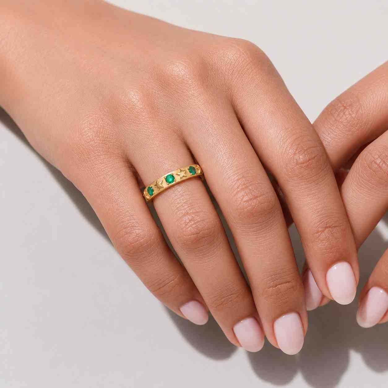 emerald ring natural emerald ring lab emerald ring green gemstone ring emerald band
