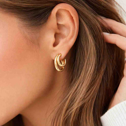engagement earrings wedding earrings bridal hoop earrings anniversary gift earrings birthday gift earrings gift for her romantic gift earrings