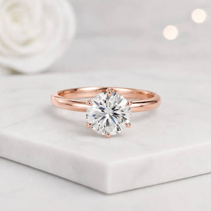 engagement ring solitaire ring diamond ring moissanite ring lab diamond ring round ring round cut ring white gold ring platinum ring 1 ct ring 2 ct ring bridal ring wedding ring promise ring