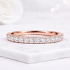 Round Cut Lab Grown Diamond Eternity Wedding Band Ring
