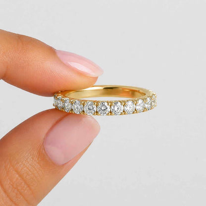 eternity band diamond eternity gold eternity pave band stack ring wedding ring anniversary band bridal band ladies ring