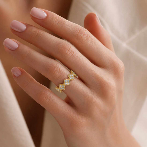 eternity band patterned ring beaded edge polished ring slim band everyday ring delicate ring elegant ring cute ring fashion ring fine jewelry ring
