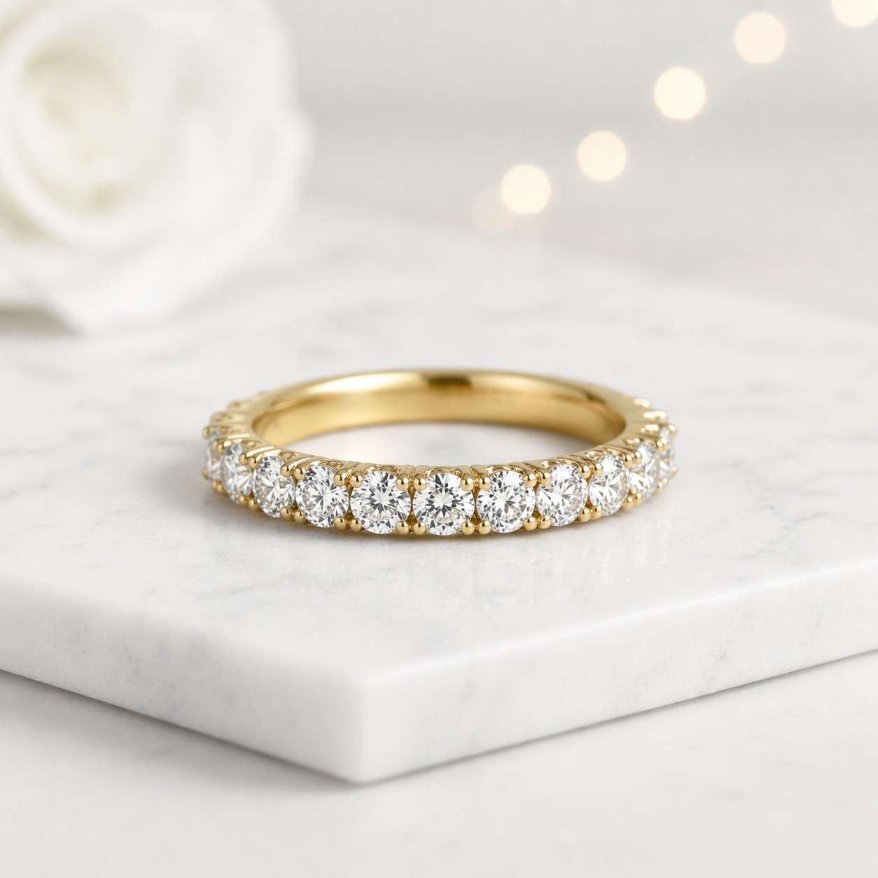 eternity ring diamond band wedding band stackable ring