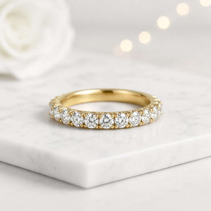 eternity ring diamond band wedding band stackable ring