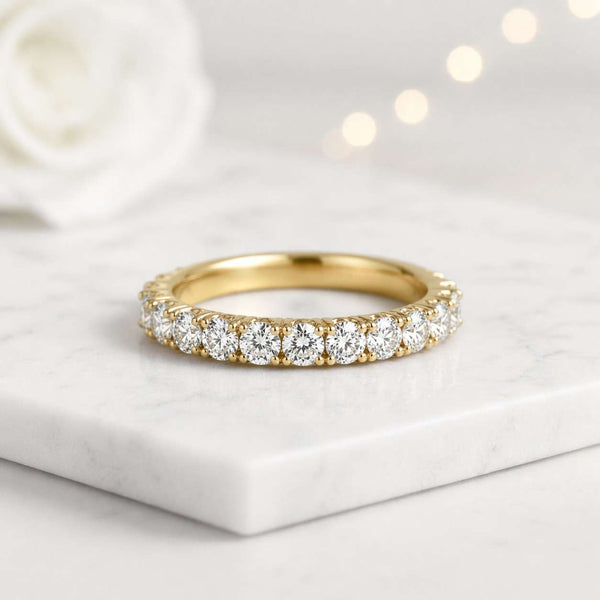 eternity ring diamond band wedding band stackable ring