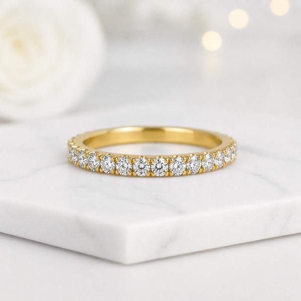 eternity ring diamond band wedding band stackable ring thin ring gold ring pave ring anniversary ring bridal ring promise ring womens ring elegant ring luxury ring fine jewelry band ring half eternity full eternity gemstone ring