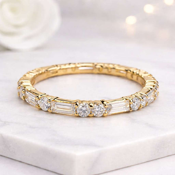eternity ring gold ring diamond band wedding band stackable ring thin band women ring luxury ring promise ring