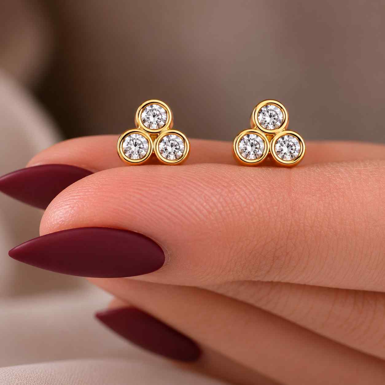 everyday gold studs petite diamond studs simple gold studs minimal jewelry tiny ear studs classic jewelry polished stud