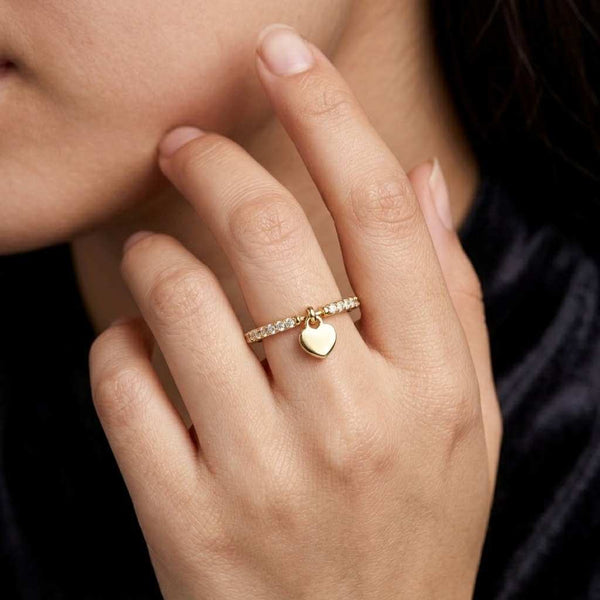 everyday ring fashion ring elegant ring tiny heart ring love ring band ring gold band ring slim ring delicate ring crystal band ring shiny ring luxury ring trendy ring promise ring