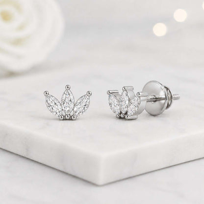 everyday studs elegant studs minimal studs fashion earrings fine studs shiny earrings delicate jewelry ear piercing jewelry cute flower earrings
