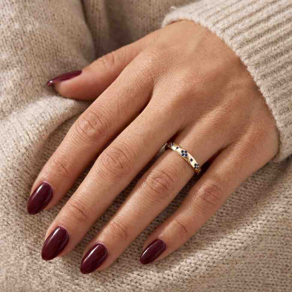 feminine ring delicate ring stack ring stacking ring gemstone jewelry ring sapphire jewelry ring blue jewelry ring luxury jewelry ring stylish ring refined ring chic ring