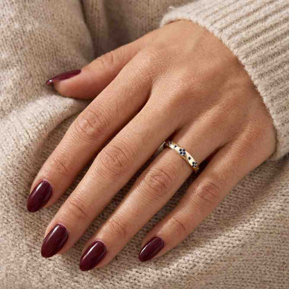 feminine ring delicate ring stack ring stacking ring gemstone jewelry ring sapphire jewelry ring blue jewelry ring luxury jewelry ring stylish ring refined ring chic ring