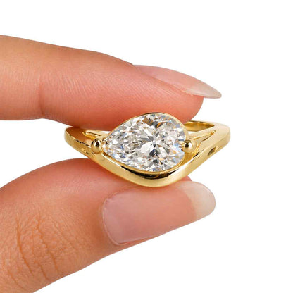 fine gemstone ring bridal gemstone ring engagement gemstone ring solitaire gemstone ring gemstone jewelry precious stone ring white stone ring faceted ring icy stone ring