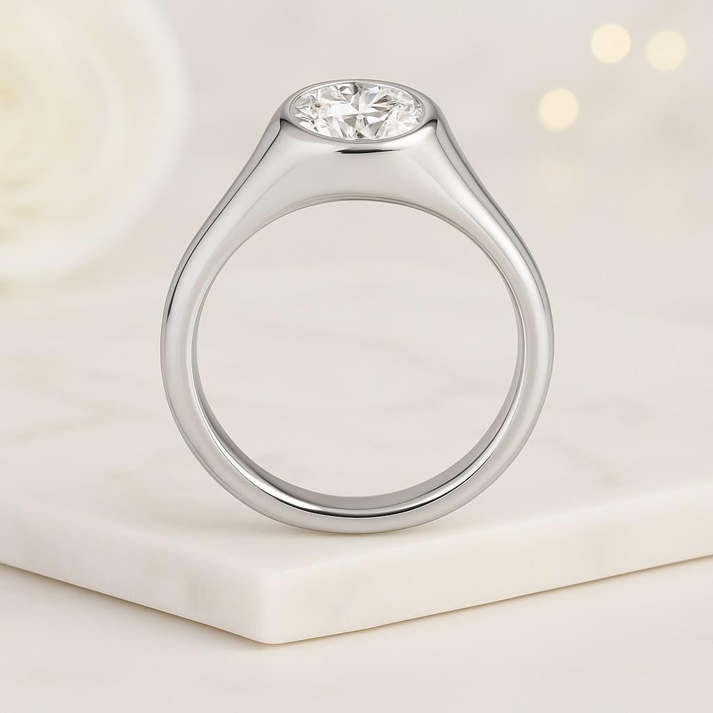 fine ring luxury jewelry modern jewelry minimalist ring comfort band smooth ring polished gold classic jewelry everyday jewelry