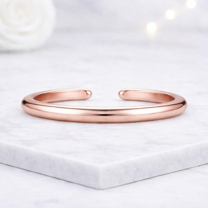 gap ring bypass ring wrap ring slim band narrow ring smooth band pink ring rose band ring adjustable jewelry