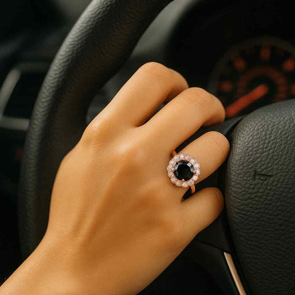 gemstone ring sparkle ring anniversary ring handmade ring artisan ring unique ring eye catching ring luxury jewelry timeless ring
