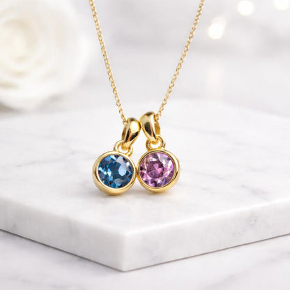 genuine gemstone necklace natural stone necklace precious stone necklace semi precious necklace faceted crystal necklace sparkling gemstone necklace