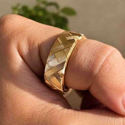 geometric ring handmade ring artisan ring classic band everyday ring simple band modern ring bold band finger ring jewelry gift stacking ring fashion ring luxury ring elegant ring