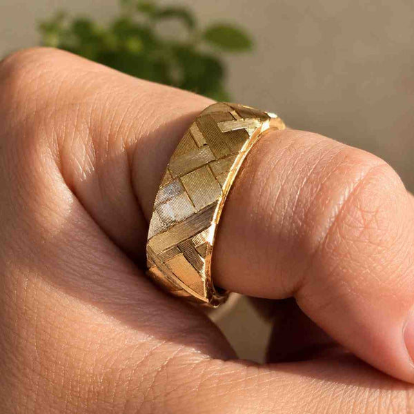 geometric ring handmade ring artisan ring classic band everyday ring simple band modern ring bold band finger ring jewelry gift stacking ring fashion ring luxury ring elegant ring