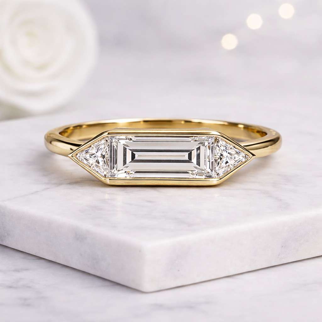 geometric ring kite ring bezel ring gold ring statement ring unique ring modern ring elegant ring fine jewelry women ring stacking ring slim band ring artisan ring