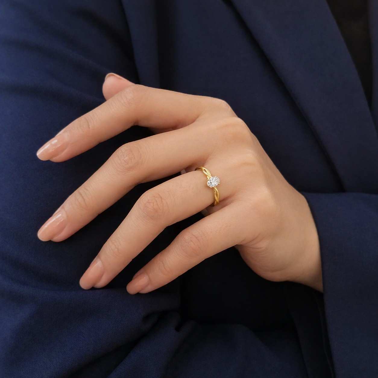 gold bridal ring gold wedding ring gold solitaire ring polished gold ring fine gold ring luxury gold ring handmade gold ring custom gold ring elegant gold ring twisted gold band